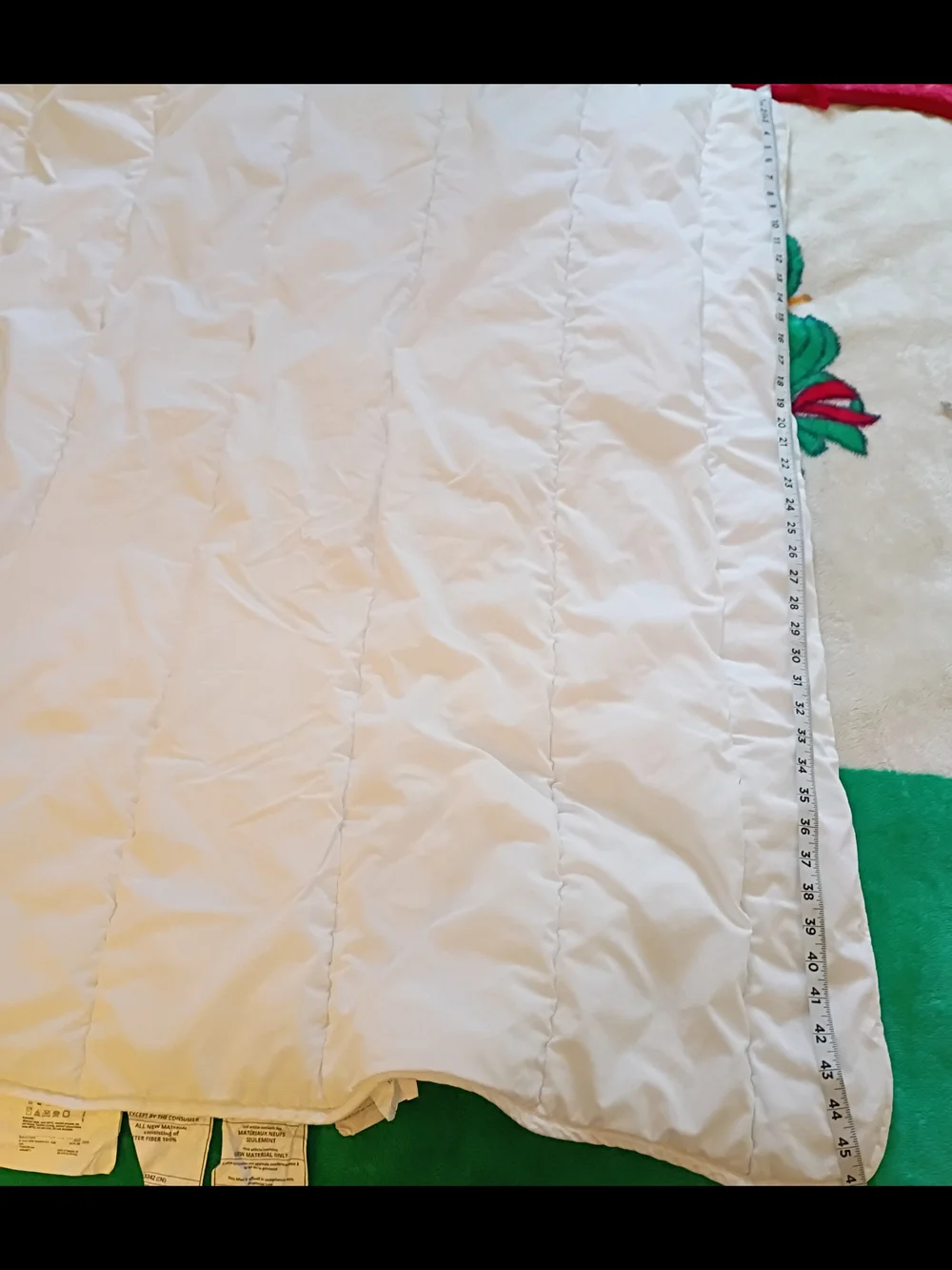 IKEA LEN Duvet Insert Crib White. 49 X 43
